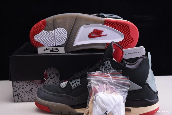 Kicktheory Off White Jordan x CV9388-001 Bred Air 4 Retro 0821